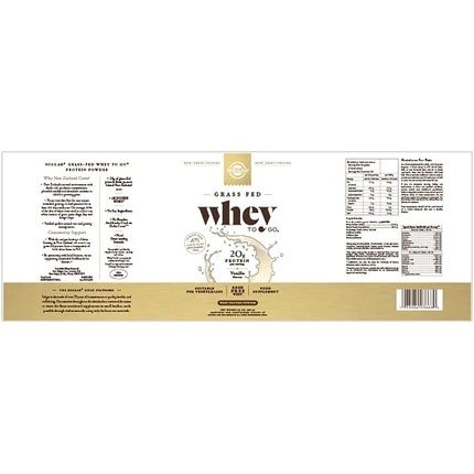 Solgar Whey To Go Natural Vanilla Flavour Protein Powder 907G
