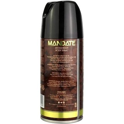 Mandate Body Spray 150Ml