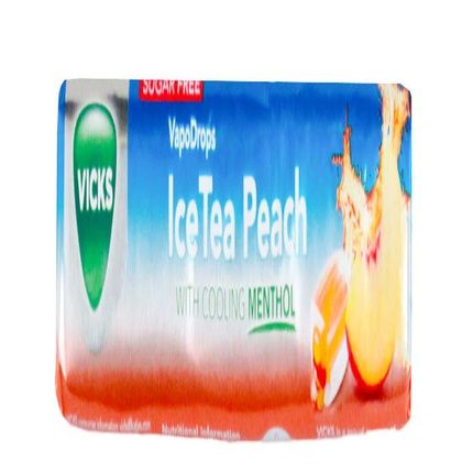 Vicks Triple Action Throat Sweets Ice Tea Peach 42G