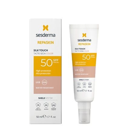 Sesderma Tinted Facial Sunscreen Spf 50 Repaskin Silk Touch Color 50 Ml - Image 3
