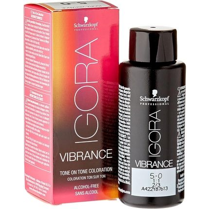 Schwarzkopf Professional Igora Vibrance Tone On Tone Hair Colour 5-0 Light Brown 60Ml
