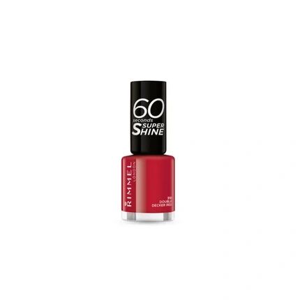 Rimmel London 60 Seconds Super Shine Nail Polish 310 Double Decker Red 8 Ml