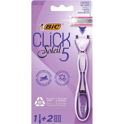 Bic System Women'S Razor Click Soleil 1 Razor + 2 Blades