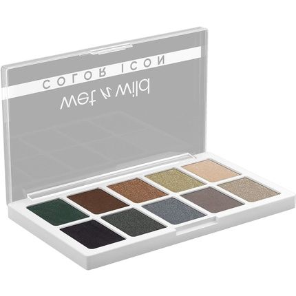 Wet N Wild Color Icon 10-Pan Eyeshadow Palette Lights Off - High Pigment Formula For Everyday Makeup