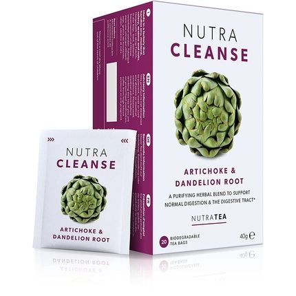 Nutracleanse Detox Tea With Artichoke And Dandelion Root 20 Pack - Herbal Tea For Detox And Digestion Support