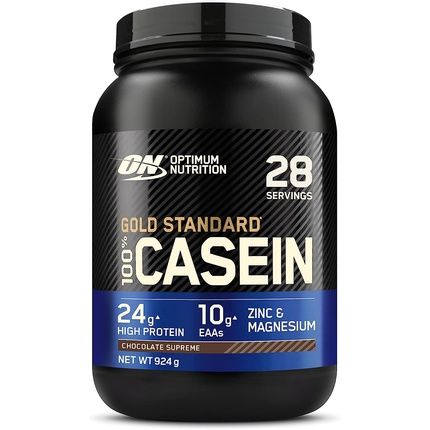 Optimum Nutrition 100% Gold Standard Casein Protein Powder For Muscle Building 28 Servings 0.92Kg Supreme Chocolate Flavor