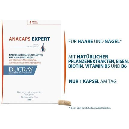 Ducray Anacaps Expert Chronic Hair Loss Food Supplement 30 Capsules