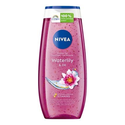 Nivea Waterlily & Oil Shower Gel 250Ml Ph Neutral With Nourishing Oil Beads