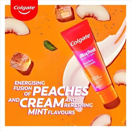 Colgate Max Fresh Fruit Fusion Peaches & Cream Flavoured Toothpaste 75Ml - Image 3