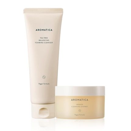 Aromatica Tea Tree Cleanser + Orange Cleansing Sherbet