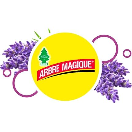 Arbre Magique Pop معطر هواء للسيارة برائحة اللافندر 30 يومًا معطر داخلي قوة موزع العطور لفتحة الهواء