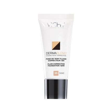 Vichy Dermablend Fluid Foundation Concealer 55 Bronze Spf 35 30 Ml - Image 3