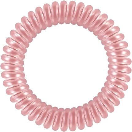 Invisibobble Slim Hair Scrunchies Thin Metallic Rose For Girls And Women Limited Collection Pack Of 3