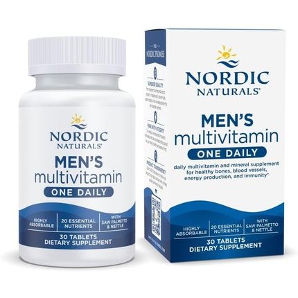 Nordic Naturals Men'S Multivitamin One Daily For Bone Energy And Blood Vessel Health