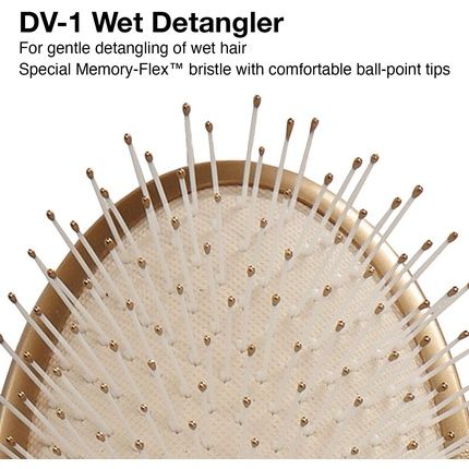 Olivia Garden Divine Wet Detangler Hair Brush Ergonomic Paddle With Memory-Flex Bristles