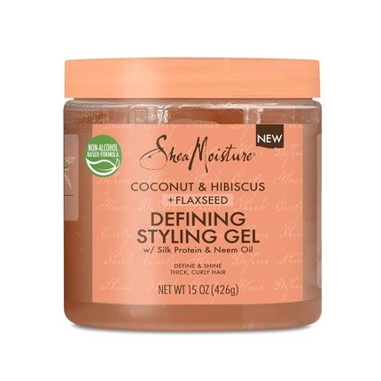 Sheamoisture Defining Styling Gel For Thick Curly Hair Coconut And Hibiscus Paraben-Free Frizz Control 15 Oz