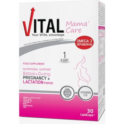 Vital Mama Care Dietary Supplement For Pregnancy 30 Capsules