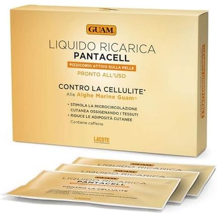Guam Pantacell Liquid Refill Bags Anti-Cellulite Intensive With Seaweed, Dead Sea, Caffeine And Anti-Cellulite Complex