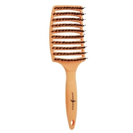 Car Jacques Seban Curved Brush With Boar Bristles Orange