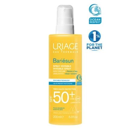 Uriage Barisun Spf50 Invisible Spray Fragrancefree 200Ml
