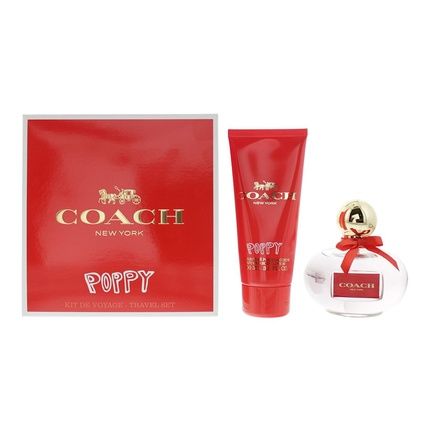 Coach Poppy 2 Piece Gift Set Eau De Parfum 100Ml And Body Lotion 100Ml