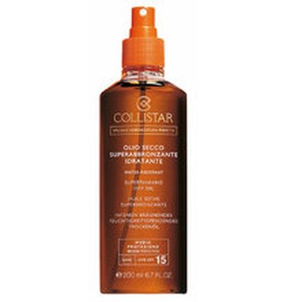 Collistar Super Tanning Dry Oil Spf 15 200Ml Moisturizing Sunscreen For The Body