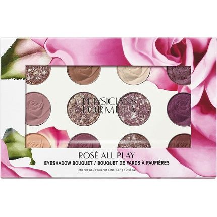 Physicians Formula Rose All Play Eyeshadow Bouquet Makeup Palette With Soft And Creamy Texture - Rose Extract, Goji, And Cherry Plum Formula - Rose