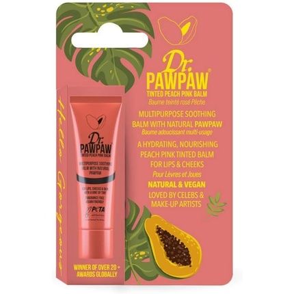 Dr. Pawpaw Tinted Peach Pink Balm For Lips And Skin 10Ml