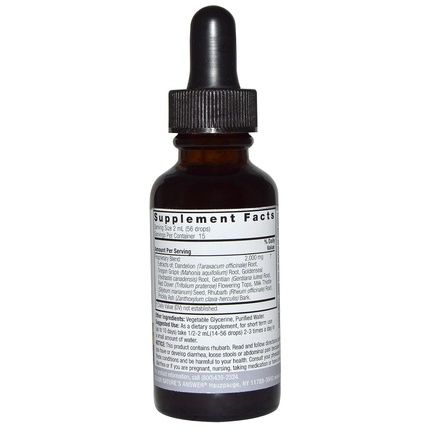 Nature'S Answer Alcohol-Free Liver Support 1-Fluid Ounce - Promotes Healthy Liver Function And Overall Health