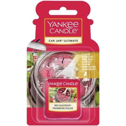 Yankee Candle Car Jar Ultimate Air Freshener Red Raspberry