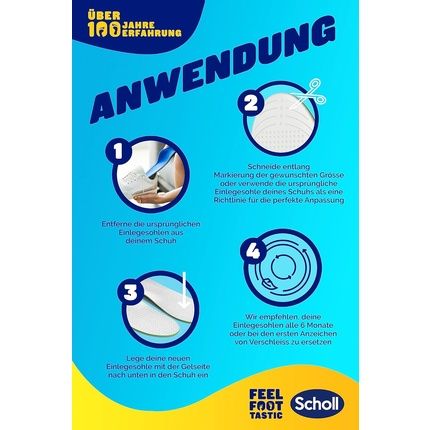 Scholl Liquiflex Everyday L Comfort Insoles With Memory Foam Cushioning - Image 3