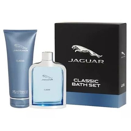 Jaguar Blue For Men 3.4Oz Edt Spray 6.7Oz Bath And Shower Gel