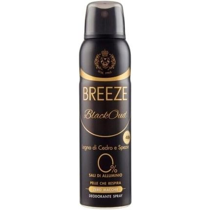 Breeze Deodorant Spray Black Oud 150Ml