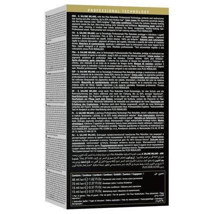 Il Salone Milano Plex Rebuilder Permanent Hair Color Cream 3.0 Dark Brown Professional Hair Dye Kit