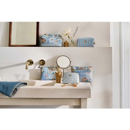 Pip Studio Charly Flat Necessaire Medium Matata Blue 24X15.5X1 Cm