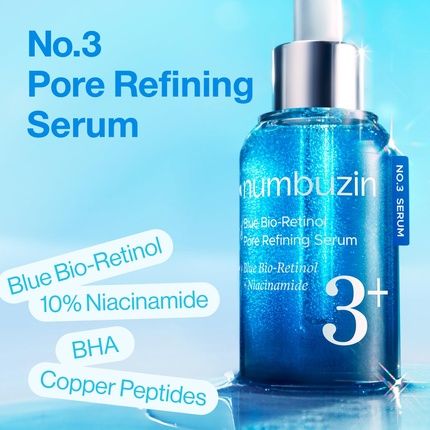 Numbuzin No3 Retinol Serum Blue Bioretinol Pore Refining Tightening