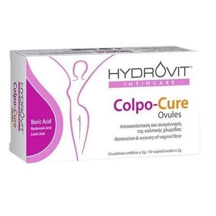 Hydrovit Hydrovit Intimcare Colpo-Cure Ovules - 10 Vaginal Suppositories, 2 Grams Each