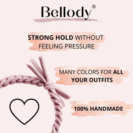 Bellody Original Hair Ties - Stylish Braided Hair Ties With A Strong Hold