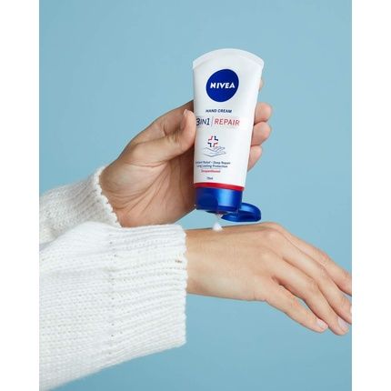 Nivea 3-In-1 Hand Cream 75Ml - Image 3