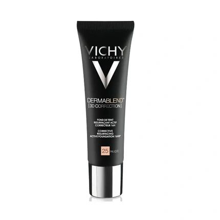 Vichy Dermablend 3D Correction Foundation 30 Ml Shade 25 Nude Spf 25 - Image 3