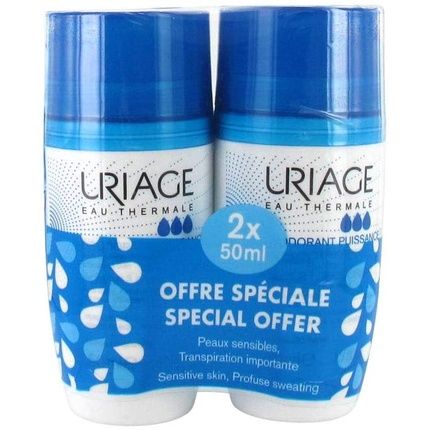 Uriage Power Roll-On Deodorant 50Ml - Pack Of 2