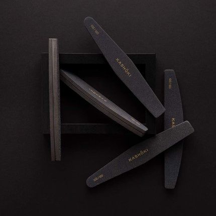 T4B Kashoki Bridge Nail File Double-Sided Half Moon Nail File Grain For Natural Nails And Precision Artificial Fingernails - Image 3