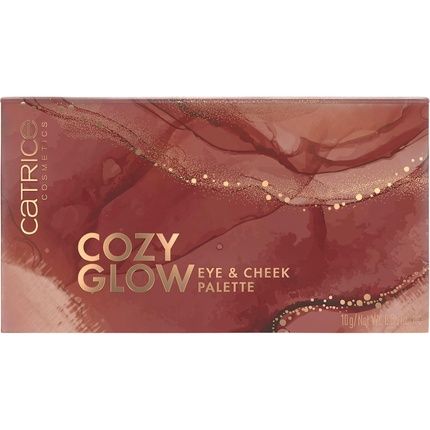 Catrice Cozy Glow Eye & Cheek Palette Rouge Palette 6 Colors Long-Lasting Shimmering Matte Vegan Perfume Alcohol Paraben Free 10G