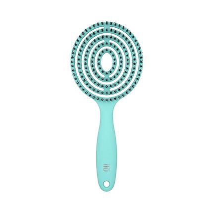 T4B Ilu Lollipop Candy Detangling Hairbrush For Wet And Dry Hair With Durable Vegan Bristles - Ocean Blue