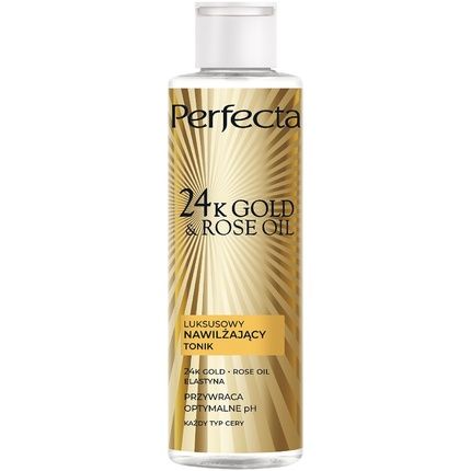 Perfecta 24K Gold Rose Oil Facial Tonic For Mature Skin 200Ml