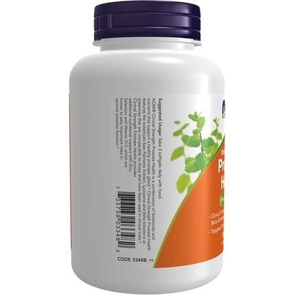 Now Prostate Health Clinical Strength Saw Palmetto Beta-Sitosterol & Lycopene 90 Softgels - Image 3