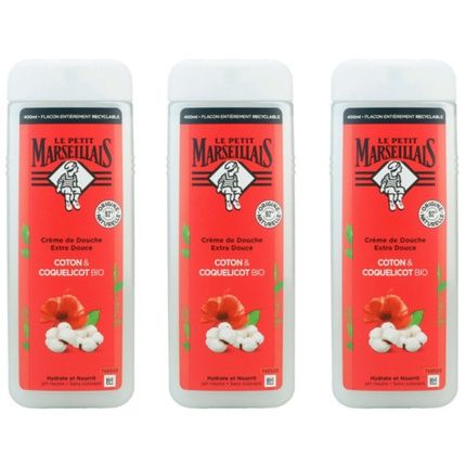 Le Petit Marseillais Cotton Shower Gel From France 400Ml
