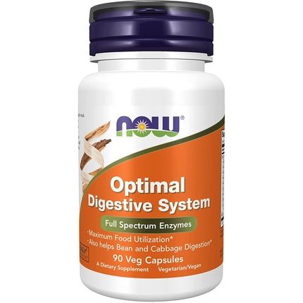 Now Optimal Digestive System Full Spectrum Enzymes 90 Veg Capsules