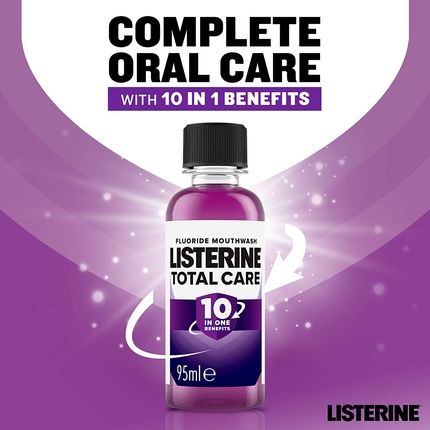 Listerine Total Care Anti-Bacterial Mouthwash  Clean Mint  95Ml