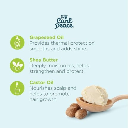 Just For Me Curl Peace Nourishing Hair & Scalp Butter With Grapeseed Oil, Shea Butter, Castor Oil 4Oz - Image 3